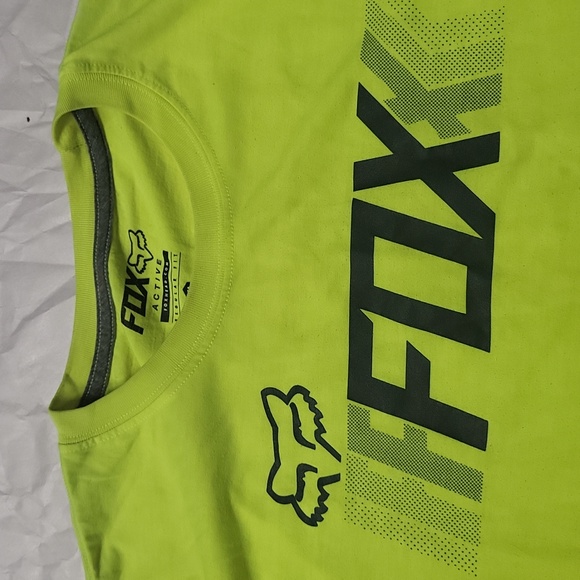 2 Mens graphic t-shirt lot XL yellow Fox active tee gray Smoky mountains  shirts - Picture 5 of 8